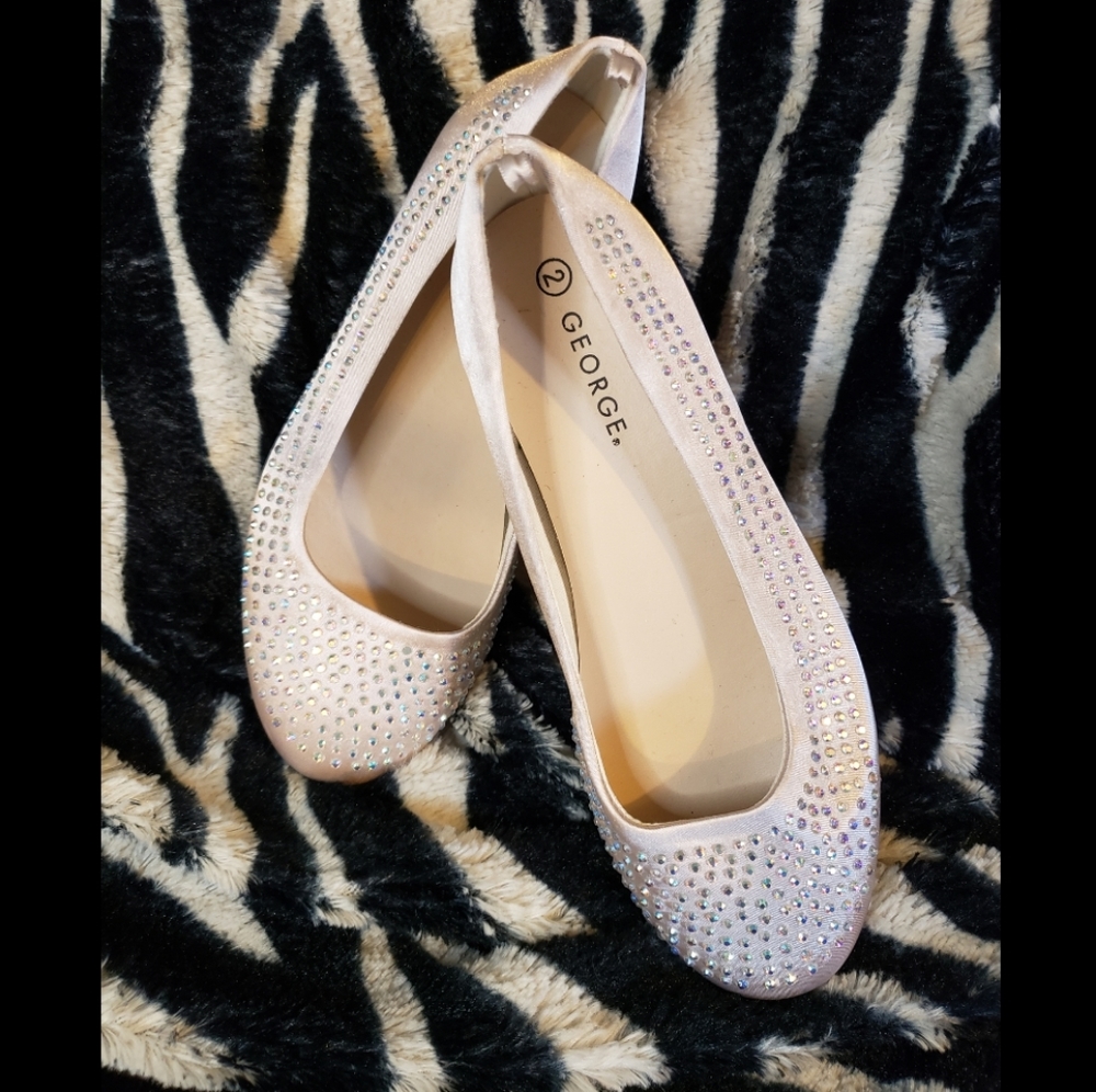 Rhinestone slip on dress shoes